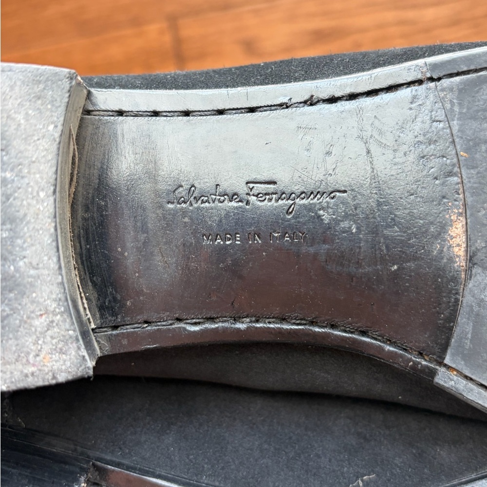 Black Suede Loafers with Metal Bit - Picture 15 of 15
